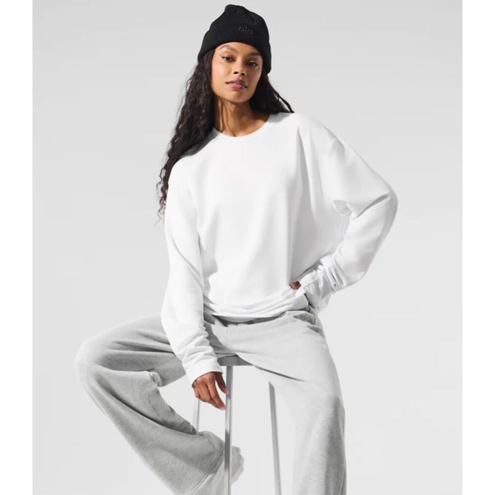 ALO Yoga Crewneck Sweatshirt - White